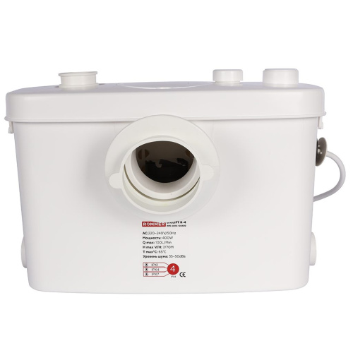 Канализационная насосная станция Rommmer BIOLIFT R-4 подключение 1x100 и 3x40