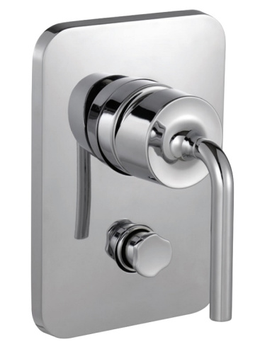 Смеситель для скрытого монтажа Jacob Delafon Purist E98721-CP Хром, с переключателем на 2 выхода, неполный комплект