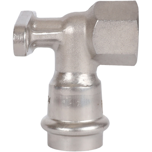 Водорозетка ВПр-ВР 22х1/2" пресс, нержавеющая сталь Rommer