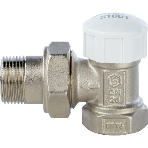 Клапан Stout термостатический, угловой 3/4 SVT 0004 000020