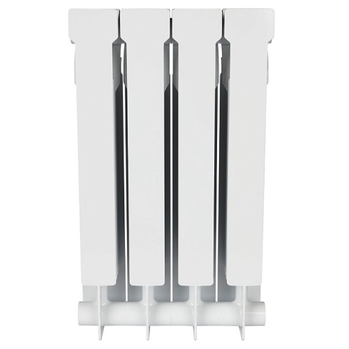 Биметаллический радиатор STOUT VEGA 500 - 4 секции, боковое, белый RAL 9016