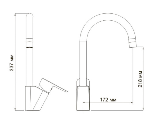 Смеситель для кухни WasserKraft Leine 3507 хром