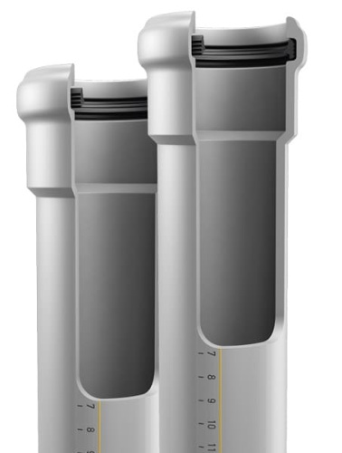 Труба 58 длина 250 мм SKEM Ostendorf Skolan Safe бесшумная канализация