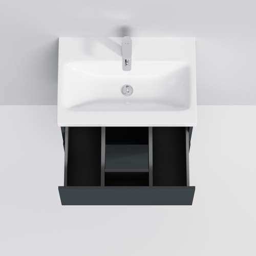 База под раковину подвесная AM.PM GEM графит матовый M90FHX06022GM