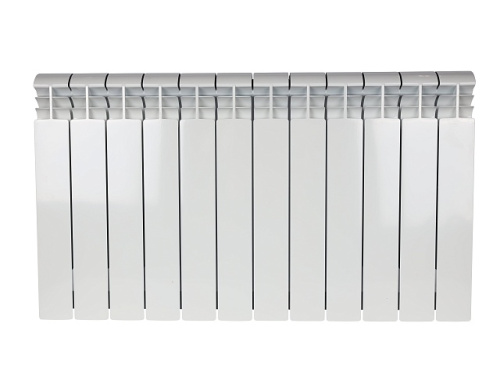 Биметаллический радиатор STOUT VEGA 500 - 12 секций, боковое, белый RAL 9016