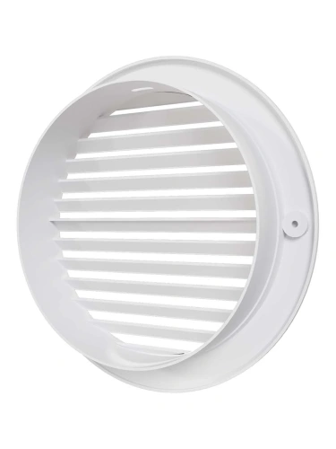 15РК, Решетка вентиляционная круглая D200 вытяжная АБС с фланцем D150