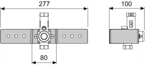 Клапан смыва писсуара с монтажной пластиной TECEprofil 9370021