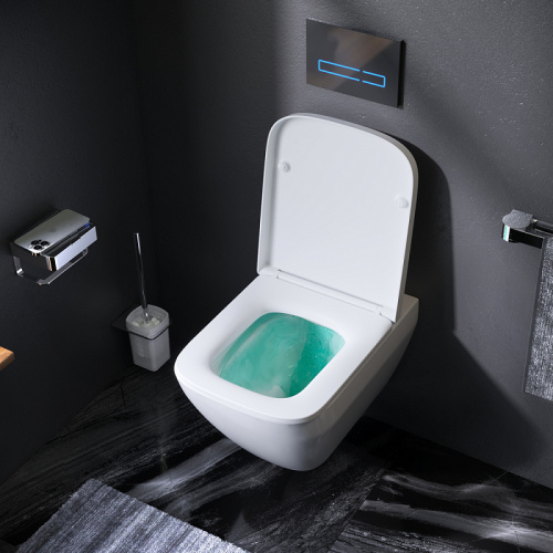 Подвесной унитаз Am.Pm Spirit V2.0 C701701SC белый, AquaSpin торнадо, FlashClean безободковый с сиденьем микролифт