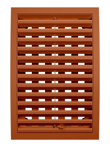 2030РРПН терр, Решетка наружная ASA вентиляционная регулируемая 200х300, терракотовая