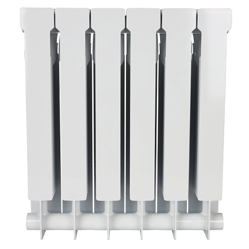 Биметаллический радиатор STOUT VEGA 500 - 6 секций, боковое, белый RAL 9016