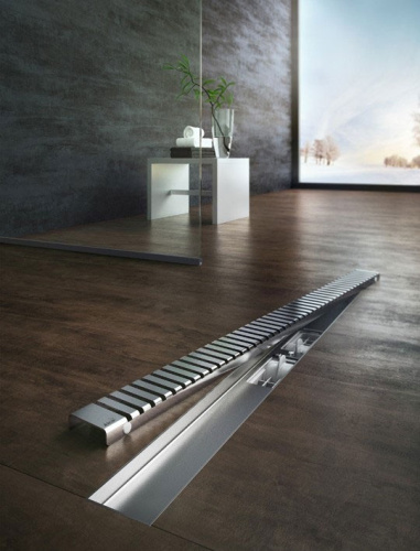 Решетка Alcaplast LINE-1050L для водоотводящего желоба (APZ1, APZ4, APZ12), нержавеющая сталь, глянцевый, L 1050 мм