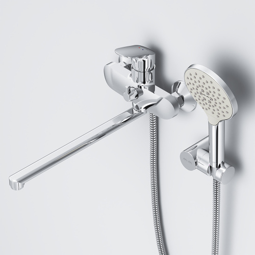 Смеситель для ванны AM.PM Like F8095000 душевой набор, излив 350 мм, хром