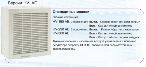 Вентилятор оконный Soler & Palau HV-300 AE