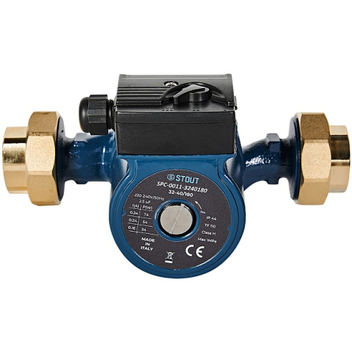 Циркуляционный насос Stout SPC-0011 32/40-180 мм, до 60 л./мин. с латунными гайками