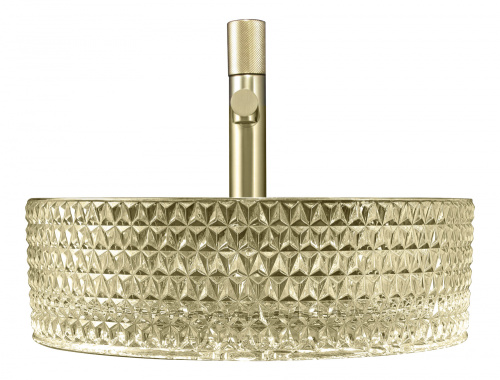 Раковина накладная стеклянная ABBER Glas AK2301GG золото