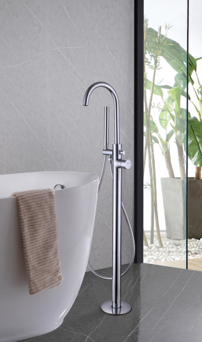 Смеситель для ванны ABBER Wasser Kreis AF8115 напольный, хром