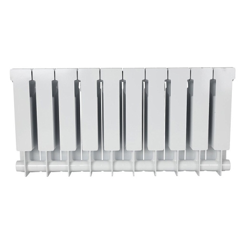 Биметаллический радиатор STOUT ALPHA 350 - 10 секций, боковое, белый RAL 9016