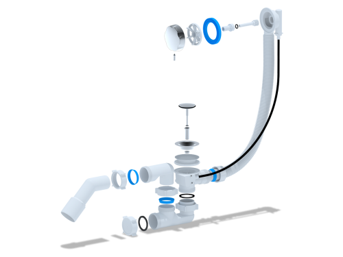 Обвязка ванны полуавтомат с трубой 45°-40/50 ANI ЕМ321