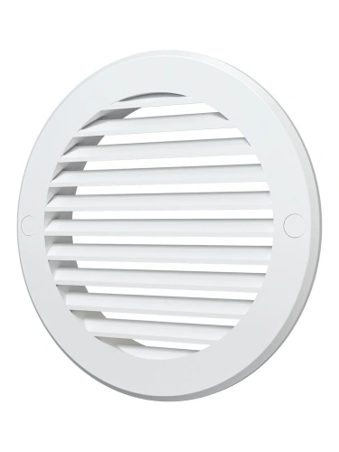 12РК, Решетка вентиляционная круглая D161 вытяжная АБС с фланцем D125