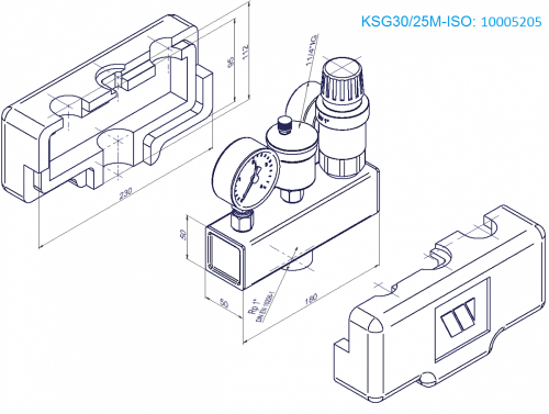 Группа безопасности 3 бар для котла 3/4" до 100 кВт в изоляции Watts KSG30/20M-ISO 10005204