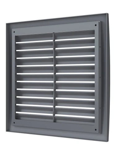2525РРН сер, Решетка наружная ASA вентиляционная вытяжная 250х250, серая