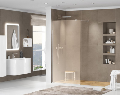 Душевая перегородка Cezares LIBERTA-L-1-110-GR-NERO