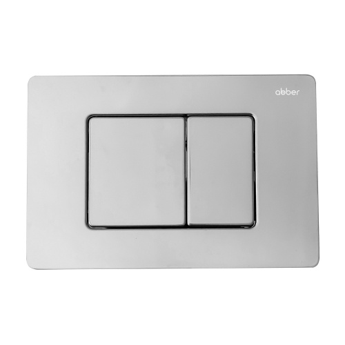 Комплект ABBER: подвесной унитаз Bequem AC1100T белый, инсталляция AC0105, клавиша AC0120 хром