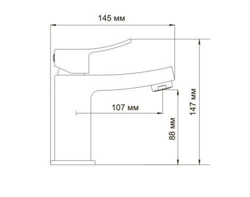 Смеситель WasserKraft Aller 1064 для раковины