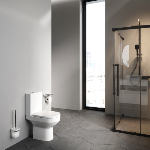 Унитаз-компакт Am.Pm Spirit V2.0 C708600WH белый, FlashClean безободковый