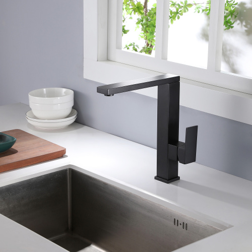 Смеситель для кухни ABBER Daheim AF8214B для кухни, черный матовый